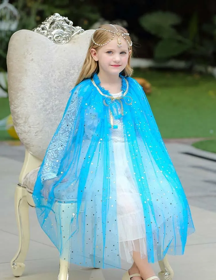 Mesh Sequins Party Cape - Image 7
