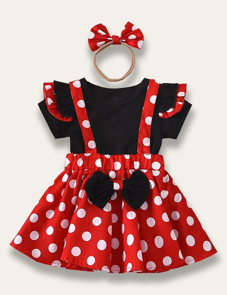 Minnie Polka Dot Dress Set