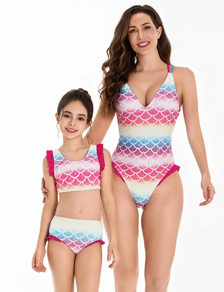 Mom and Me Mermaid Swimsuit - Image 2