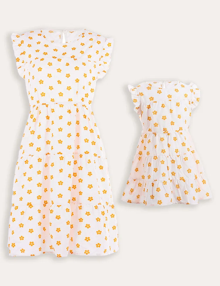 Mom&Me Strap Holiday Tiny Flower Dress - Image 2
