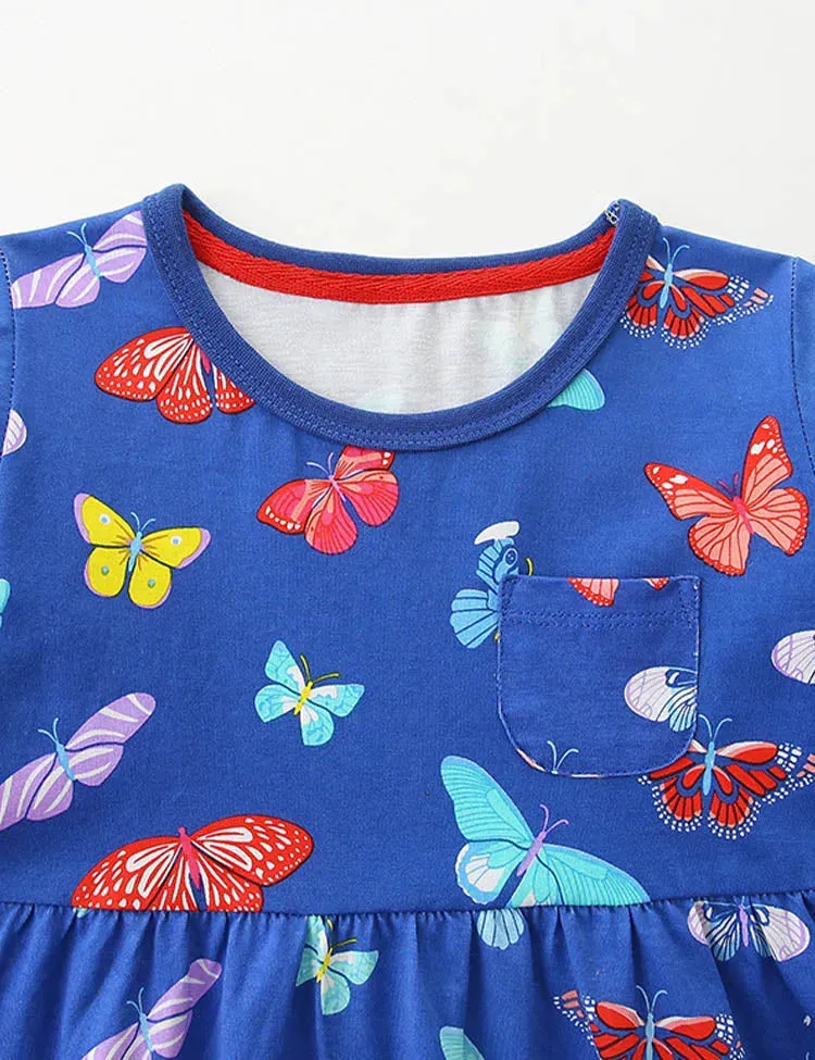 Multi Butterfly Printed Dress - Image 2