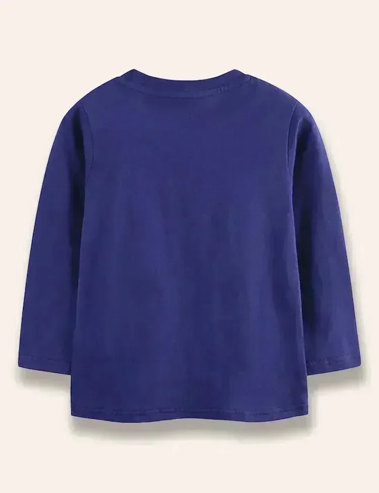 Multi Clouds Long Sleeve T-Shirt - Image 3
