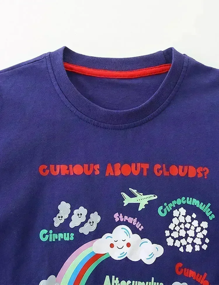 Multi Clouds Long Sleeve T-Shirt - Image 4