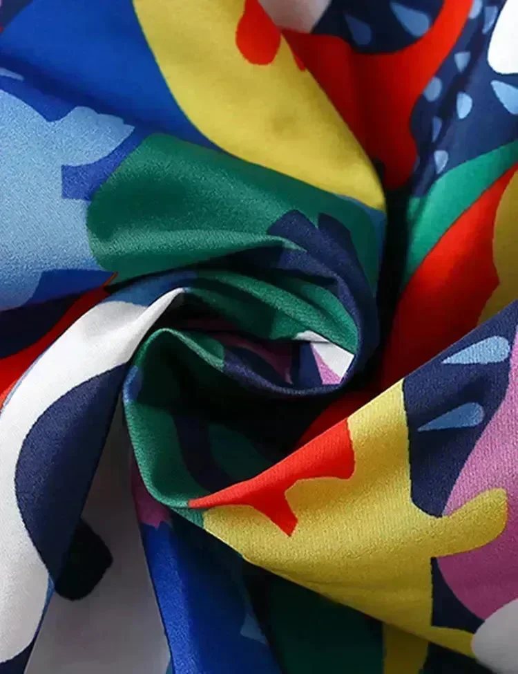 Multi Colorful Dinosaur Printed Fleece Coat - Image 3