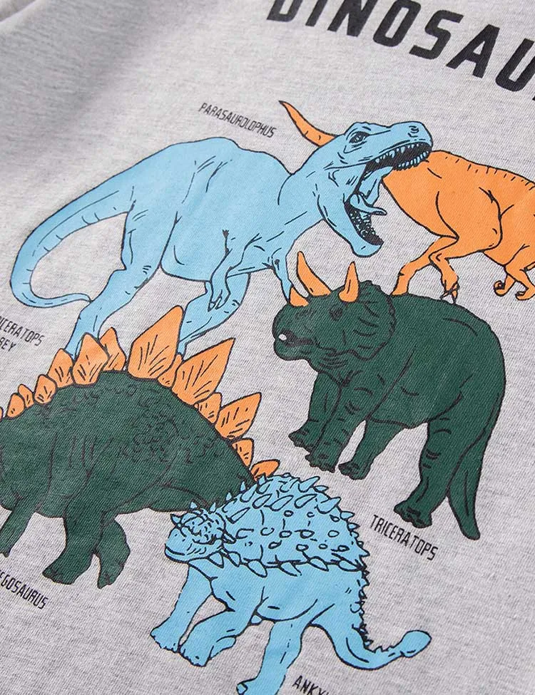 Multi Dinosaur Printed T-Shirt - Image 2