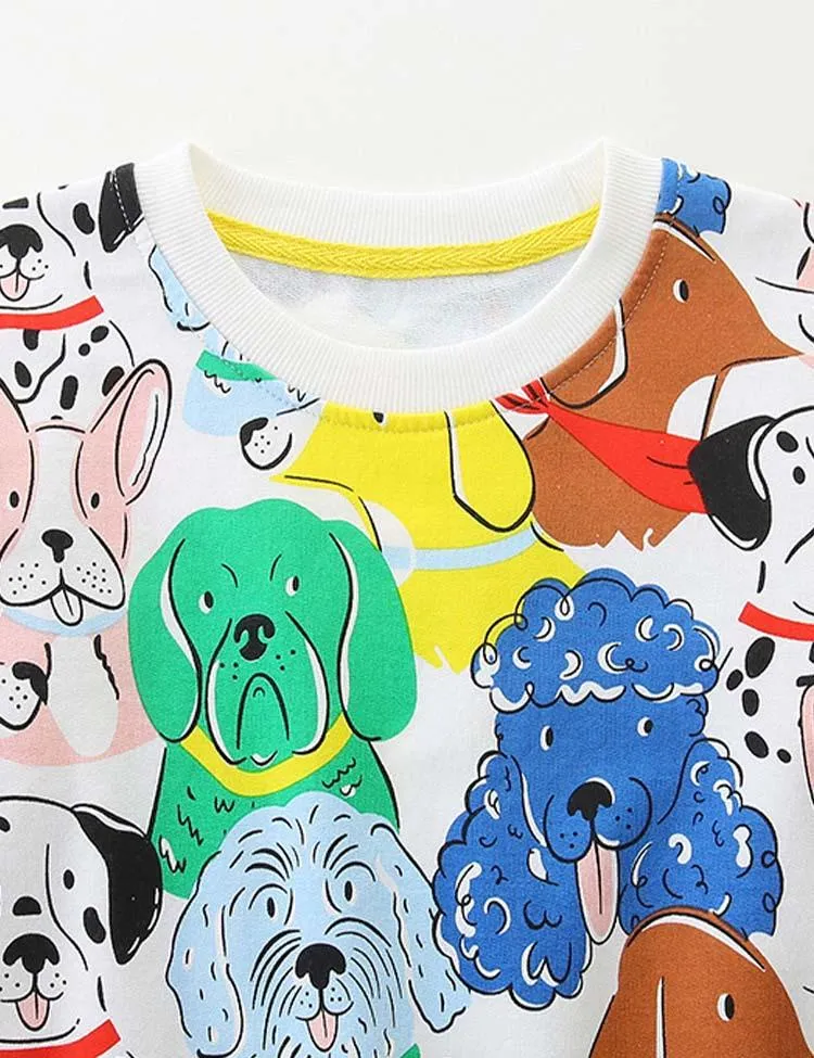 Multi Doggy Printed Sweatshirt - Image 2