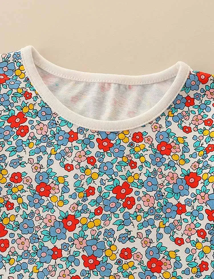 Multi Flower Printed Dress - Image 2