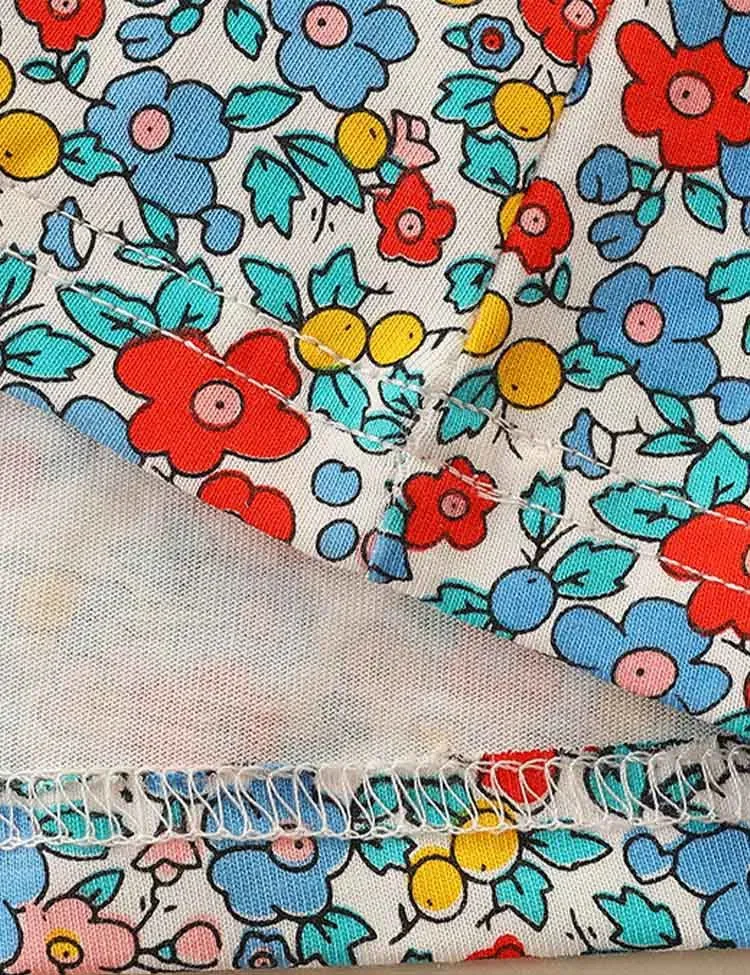 Multi Flower Printed Dress - Image 3