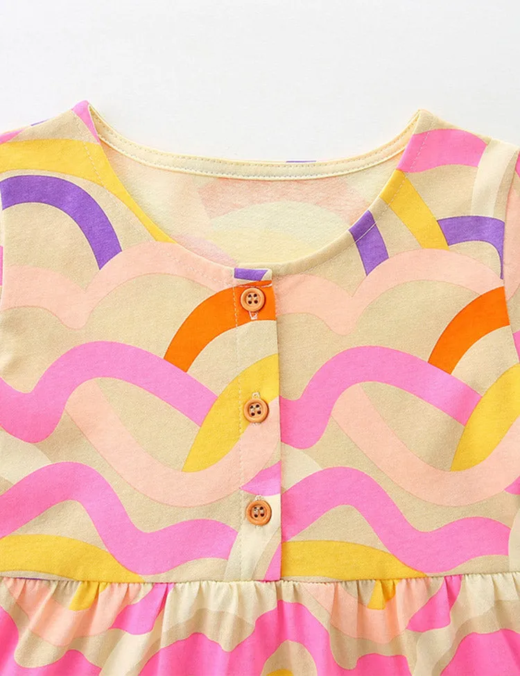 Multi Line Printed Dress - Image 4