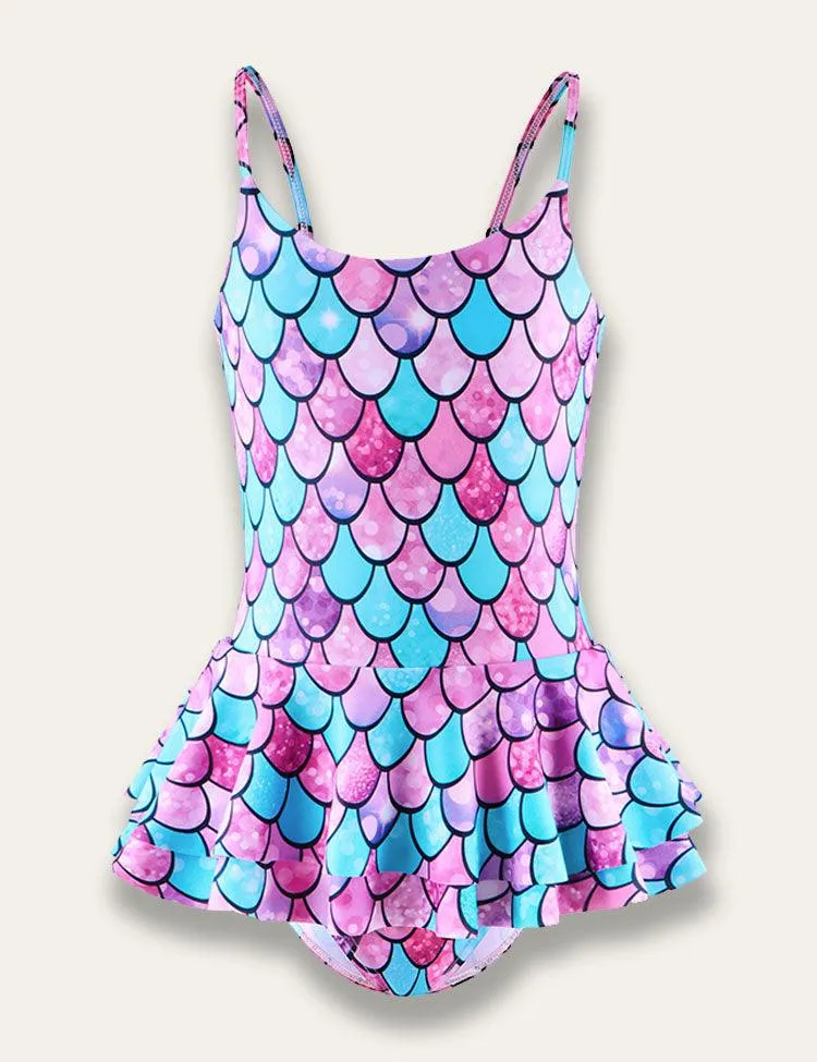 Multicolor Mermaid One-piece Swimsuit - Image 2