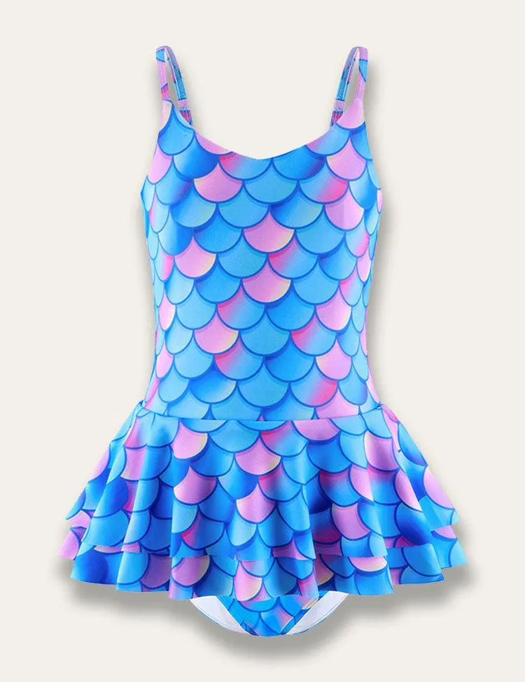 Multicolor Mermaid One-piece Swimsuit - Image 3