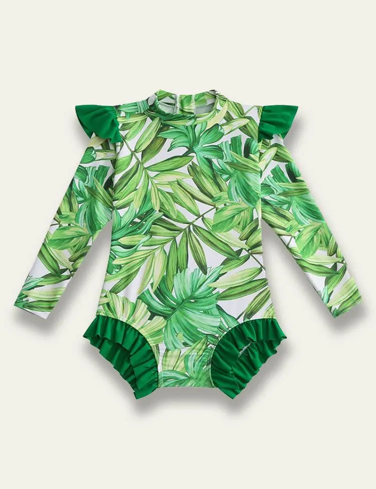 Multicolor Printed One-piece Swimsuit