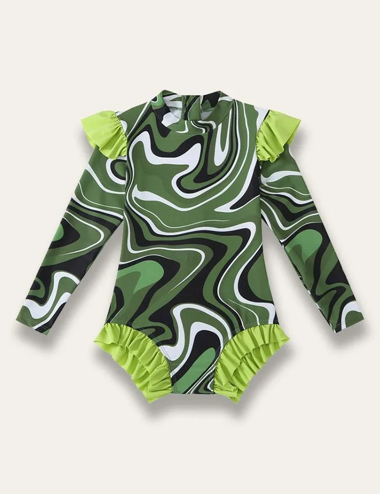 Multicolor Printed One-piece Swimsuit - Image 2