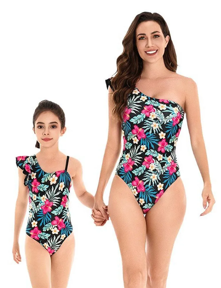 One Piece Floral Family Matching Swim Suit - Image 2