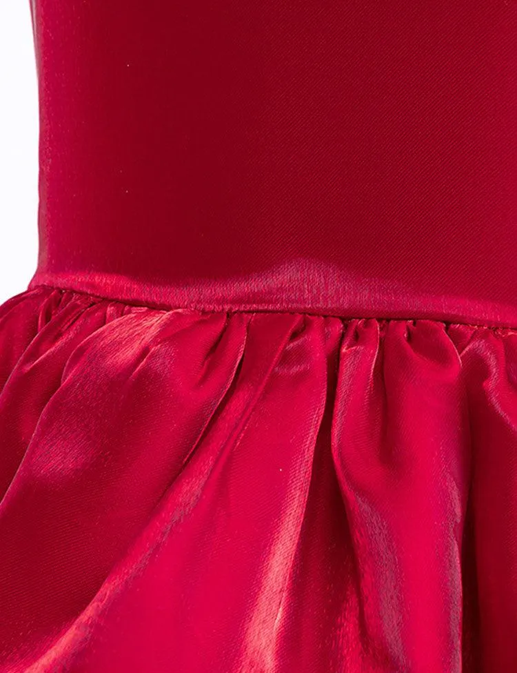 One Shoulder Sleeveless Bow Party Dress - Image 3
