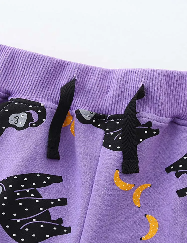 Orangutan Printed Cotton Shorts - Image 4