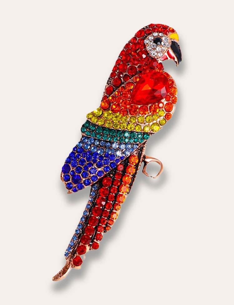 Parrot Appliqué Rainbow Tulle Party Dress - Image 2