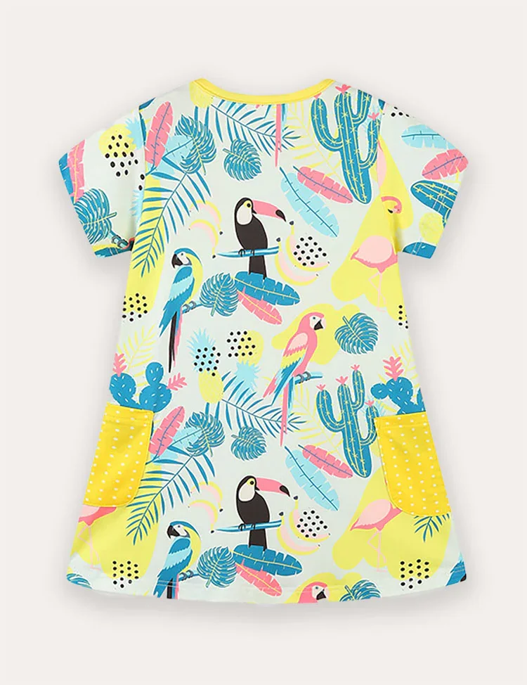 Parrot Print Dress - Image 2