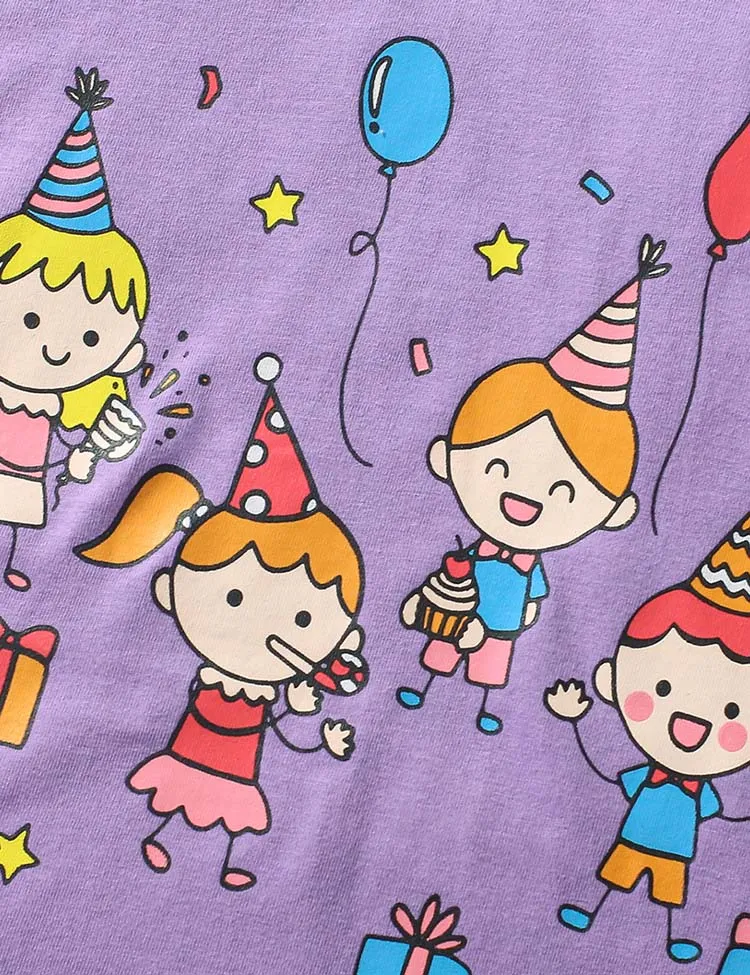 Party Celebration Printed T-Shirt Set - Image 3