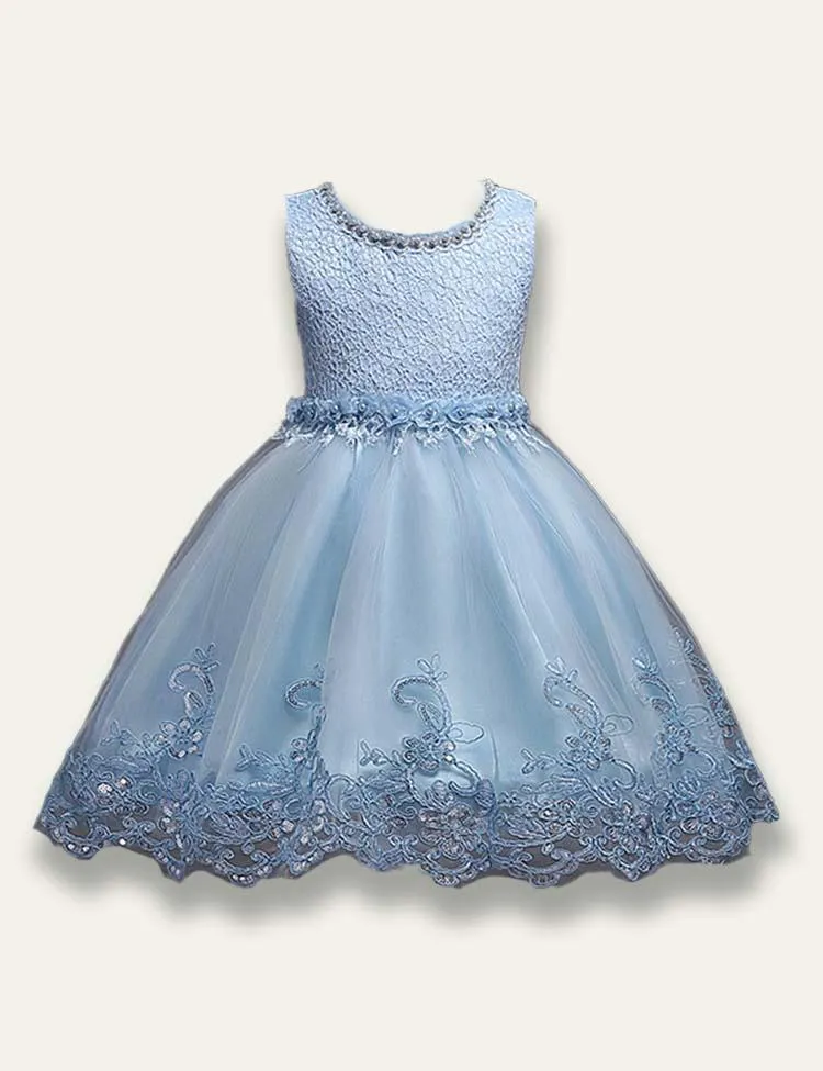 Pearl Princess Tulle Party Dress - Image 3