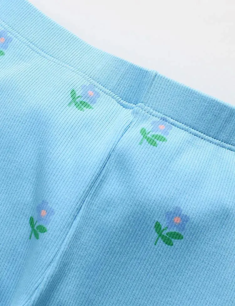 Pedal Power Flower Embroidered Sweatshirt Set - Image 5