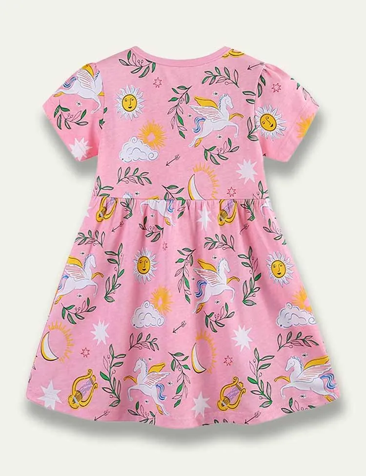 Pegasus Sun Moon Printed Dress - Image 2