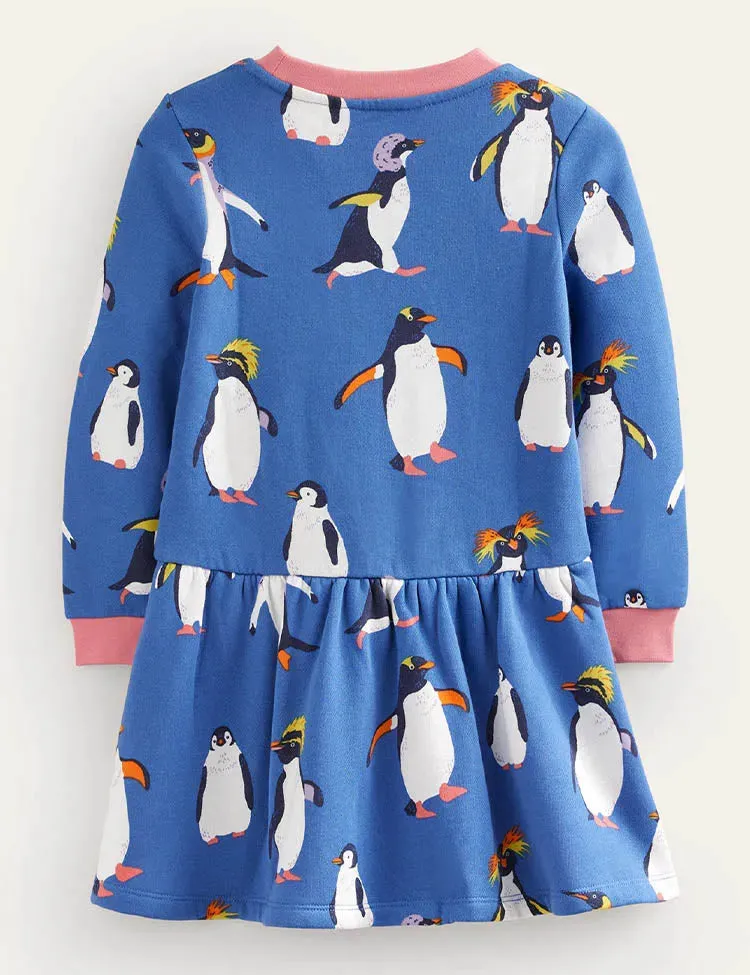 Penguin Printed Pocket Dress - Image 2