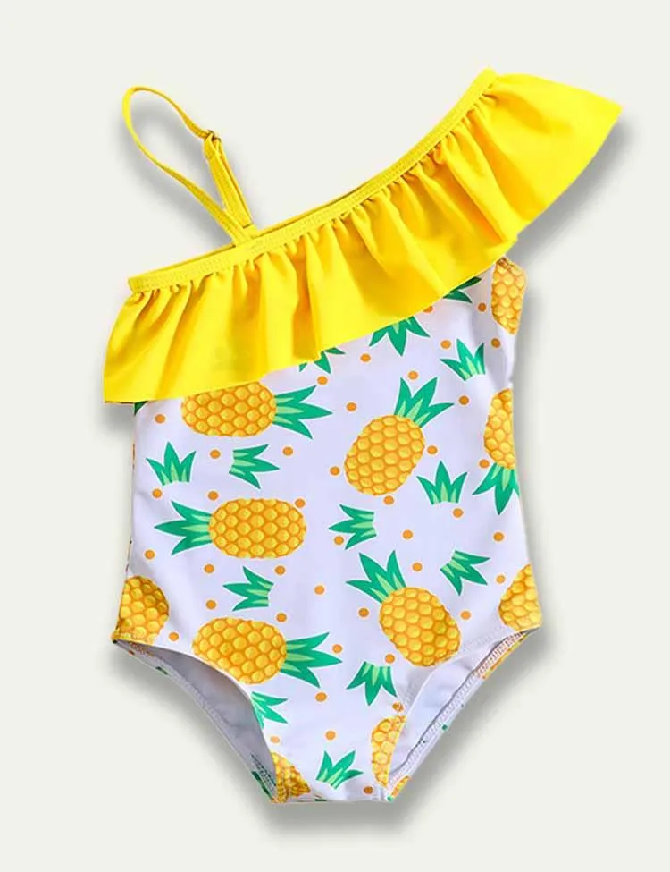 Pineapple Printed Swim Suit