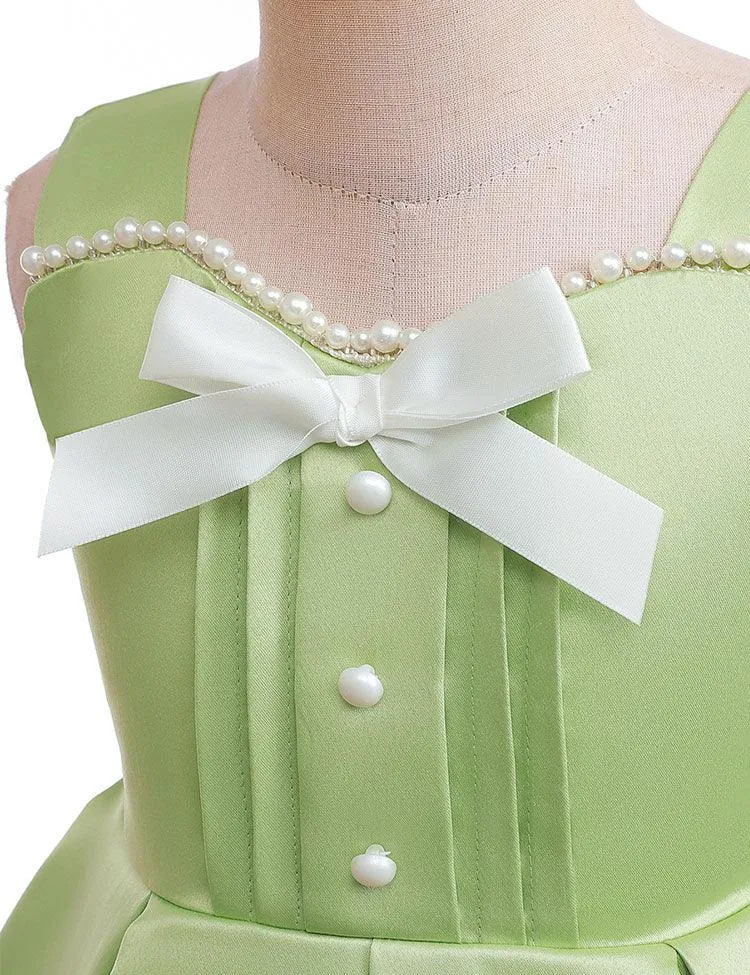 Pleated Solid Color Party Dress Set - Image 2
