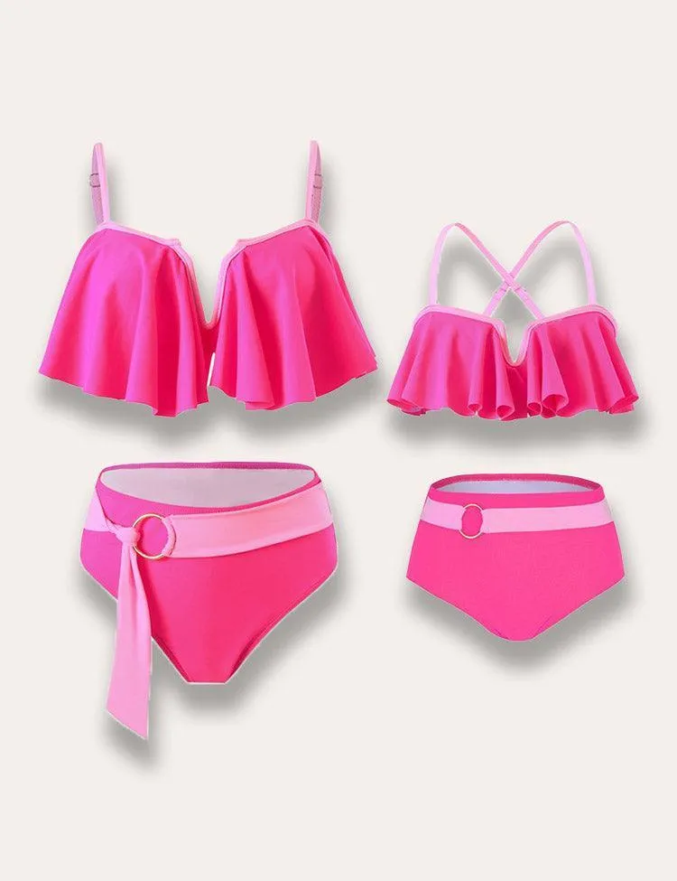 Pleated Strap Family Matching Swim Suit - Image 2