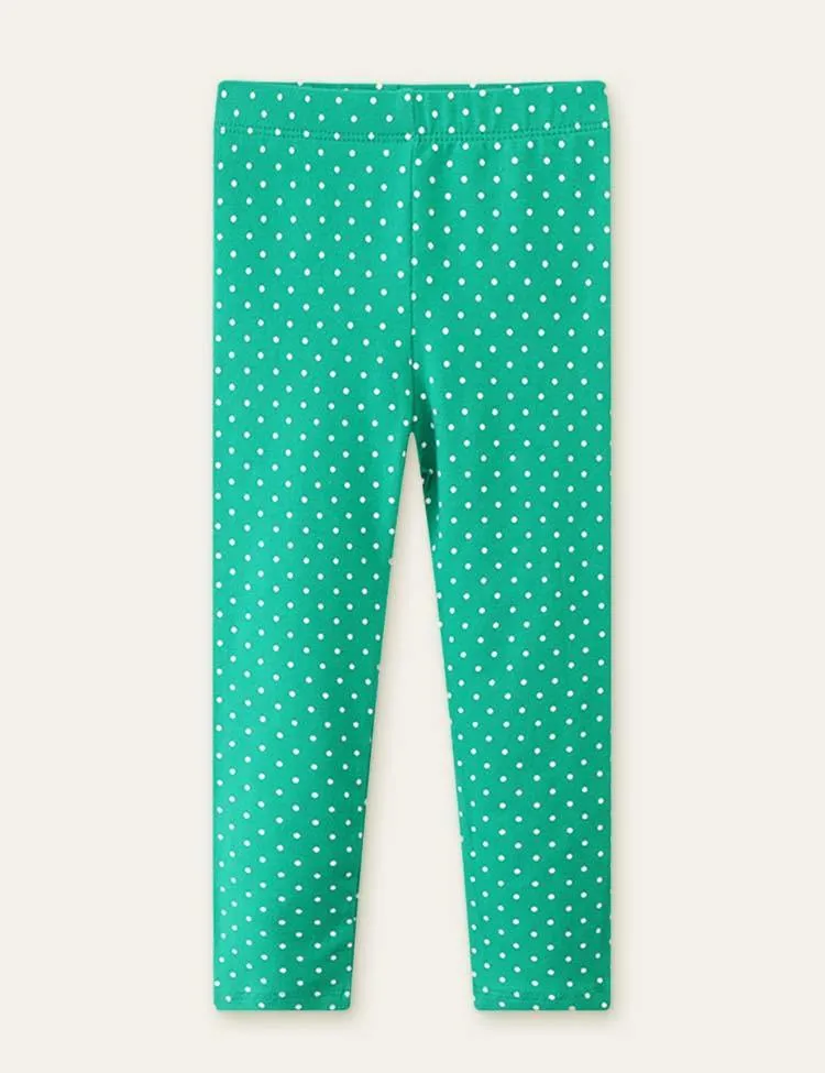 Polka Dot Printed Leggings - Image 3
