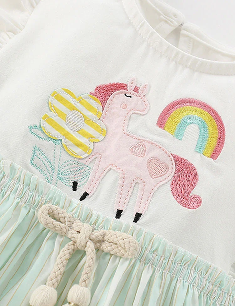 Pony Embroidered Dress - Image 3