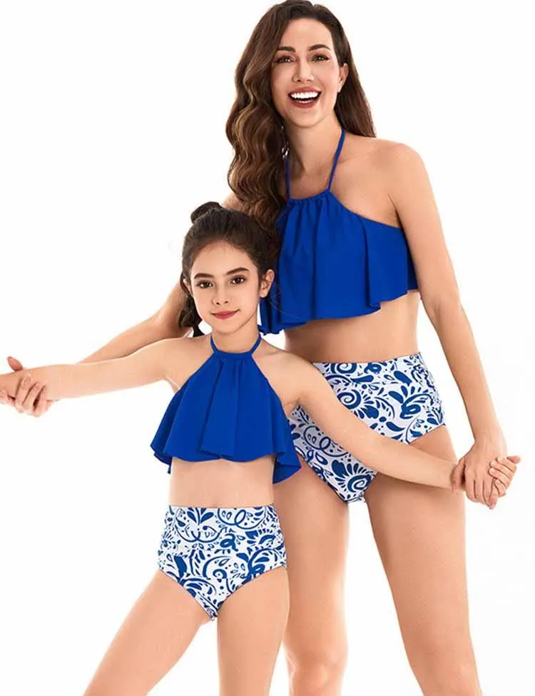 Porcelain Printed Family Matching Swim Suit - Image 2