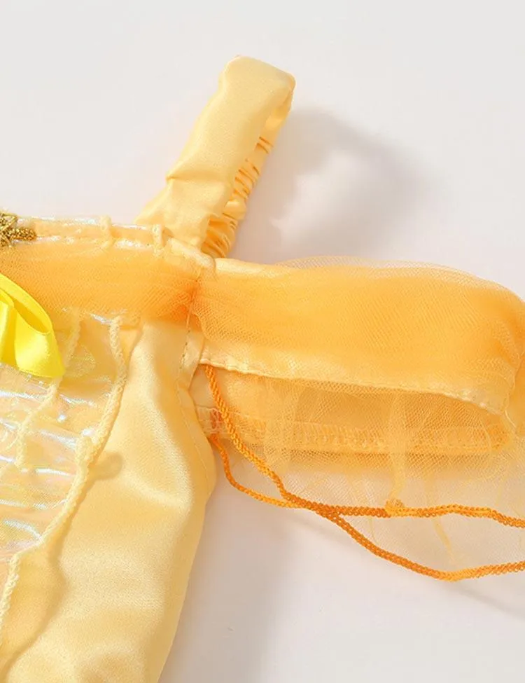 Princess Belle Party Tulle Dress - Image 3