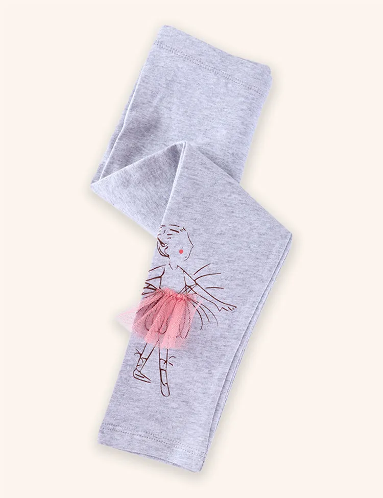 Princess Dancing Applique Leggings - Image 2