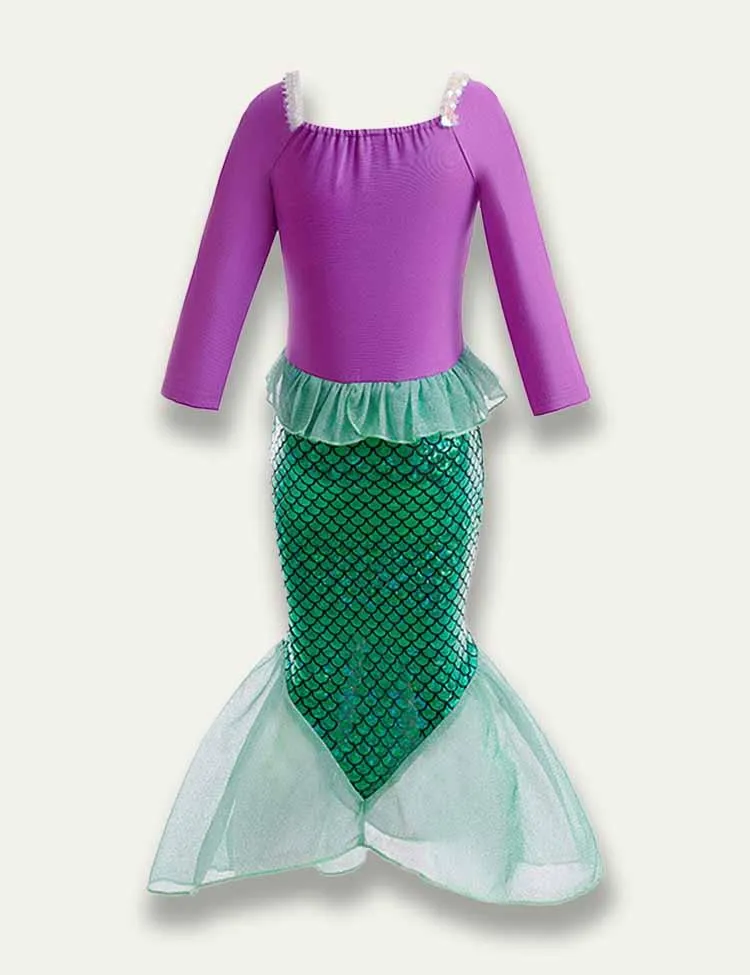 Princess Mermaid Ariel Party Dress - Image 2