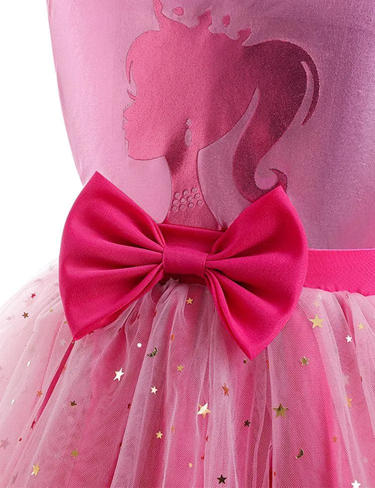 Princess Printed Mesh Party Dress - Image 2