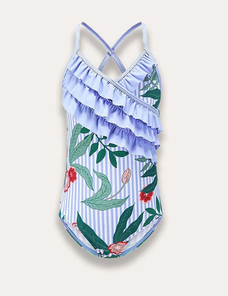 Printed One Piece Swimsuit - Image 2