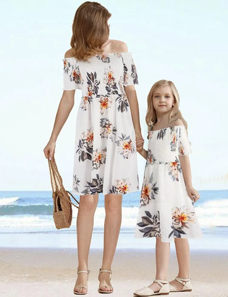 Printed One Shoulder Family Matching Dress - Image 2