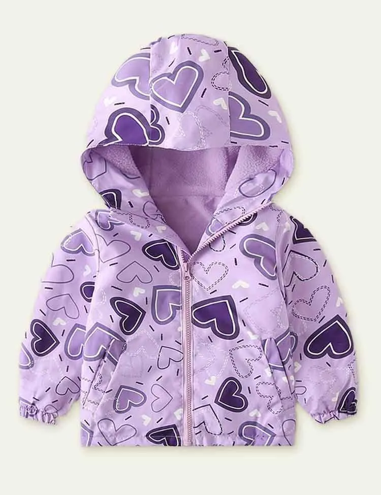 Printed Polar Fleece Shell Jacket - Image 4
