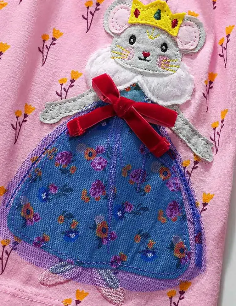 Queen Fancy Mouse Appliqué Dress - Image 2