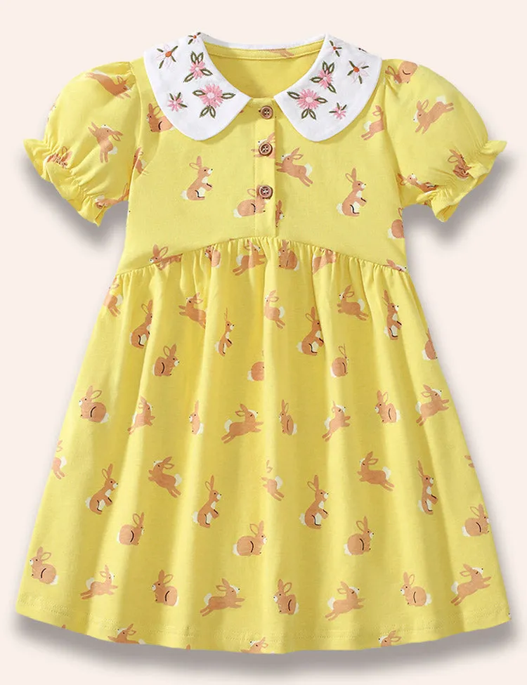 Rabbit Full Prined Dress