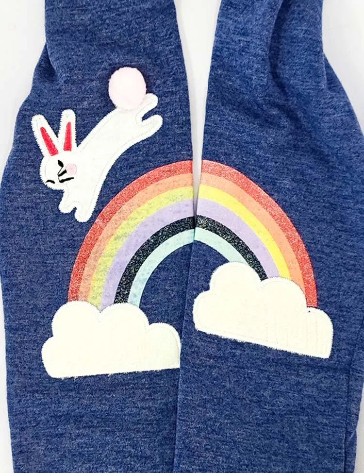 Rabbit Rainbow Printed Leggings - Image 2