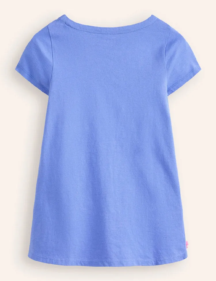 Rabbit Strawberry Appliqué Cotton Dress - Image 3