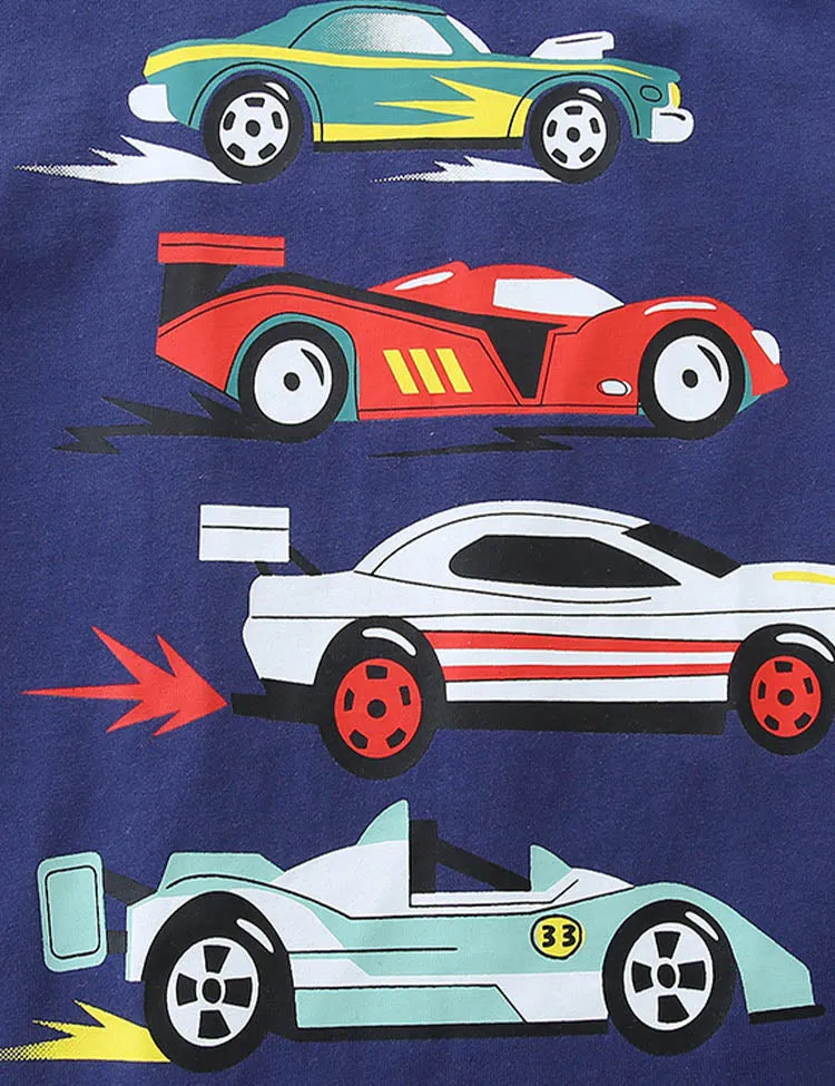 Race Car Printed T-Shirt - Image 2