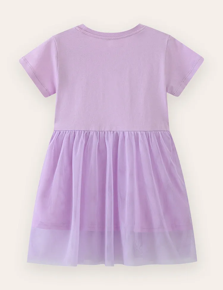 Radish Appliqué Tulle Dress - Image 2