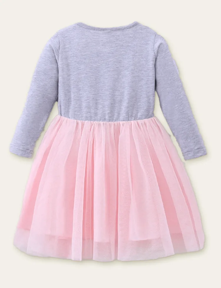 Rainbow Appliqué Tulle Dress - Image 2