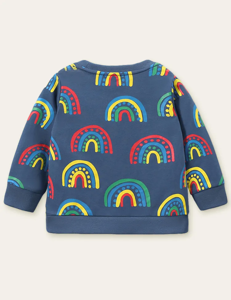 Rainbow Circle Printed Sweatshirt - Image 2