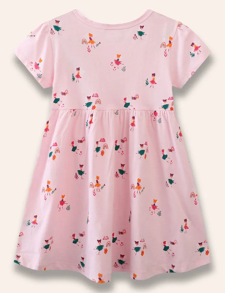 Rainbow Fairy Full Printed Dress - Image 2