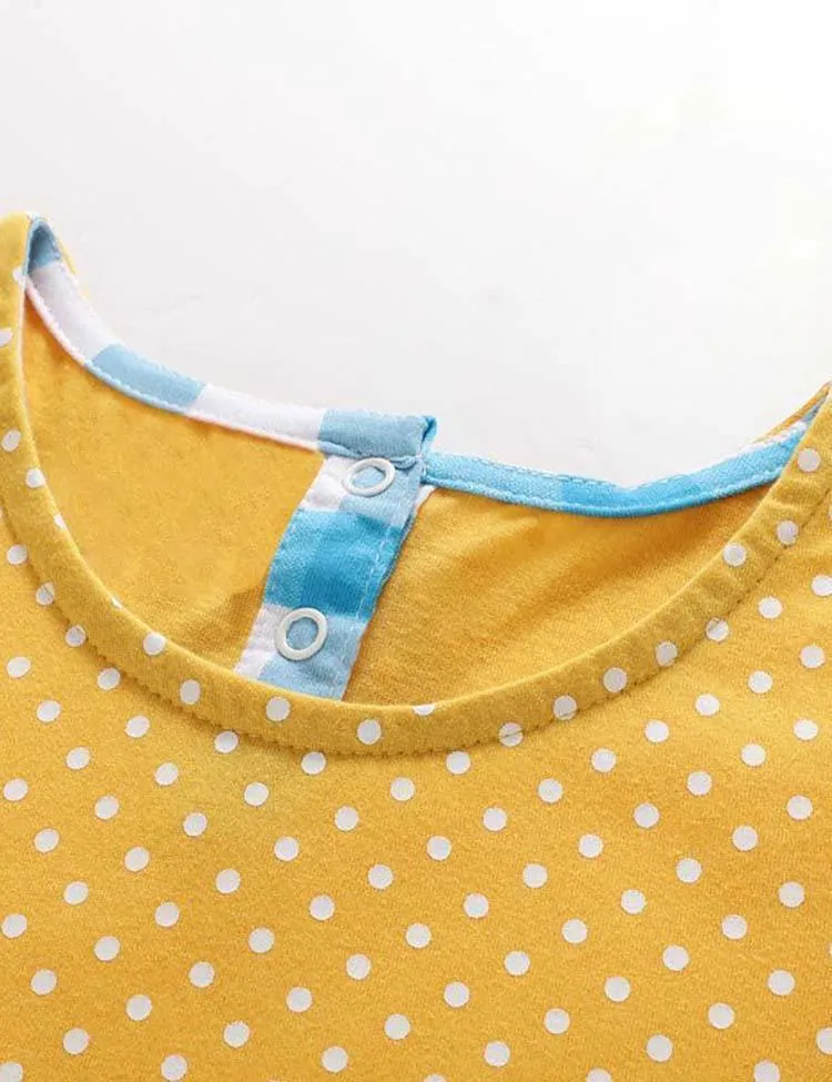 Rainbow Plaid Appliqué Dress - Image 2